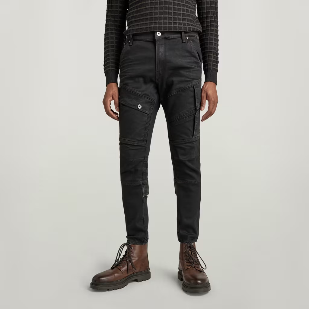 G-Star RAW Airblaze 3D Skinny Black Stretch Denim Flap Pockets Men NWT Sz 31×32