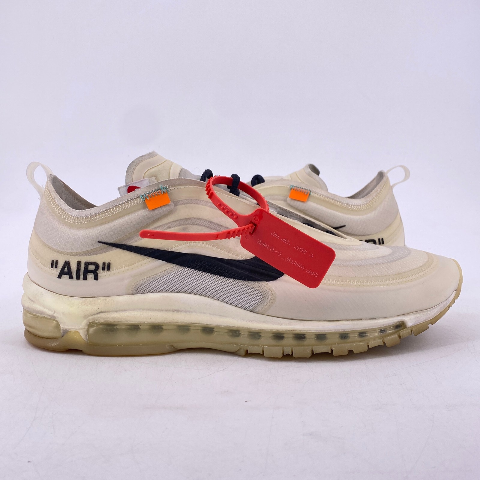 Nike Air Max 97 “THE 10: OFF-WHITE” 2017 – Size 13 – aj4585 100 (15437-7)