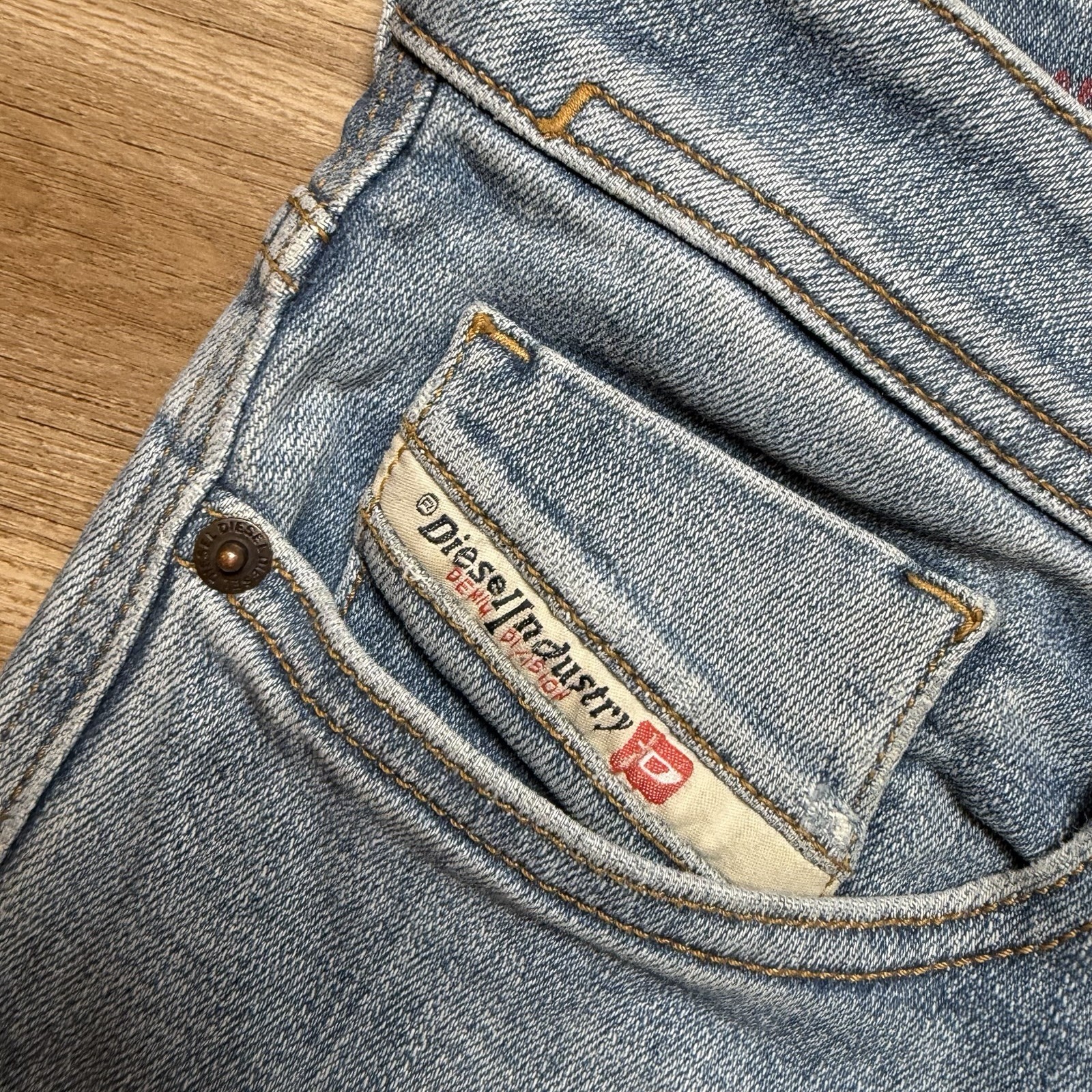 Diesel 1979 Sleenker Jeans Men 28×32 Blue Slim Skinny Stretch Light Wash 09C01