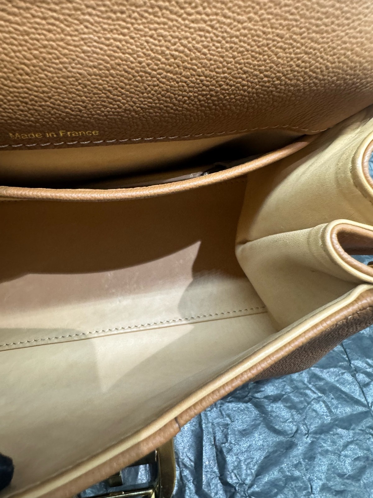 Authentic Delvaux Calfskin Top Handle Bag Golden Brown Gold-Tone eBay AG