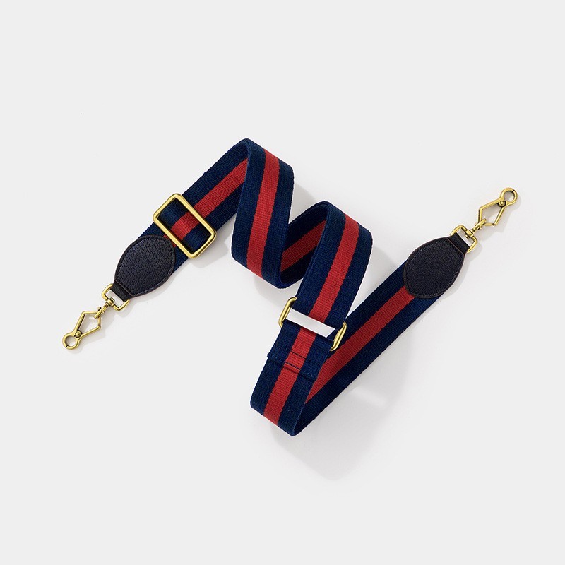 New GG replacement Crossbody Shoulder Strap Green Navy Red Web Canvas Brown Gold