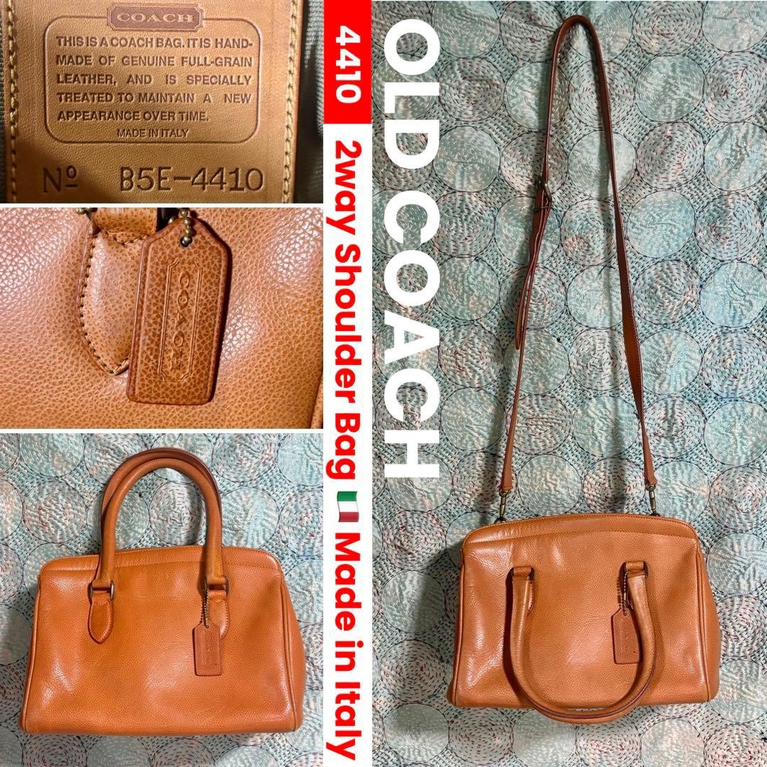 Old COACH 4410 2way Shoulder Hand Bag Brown