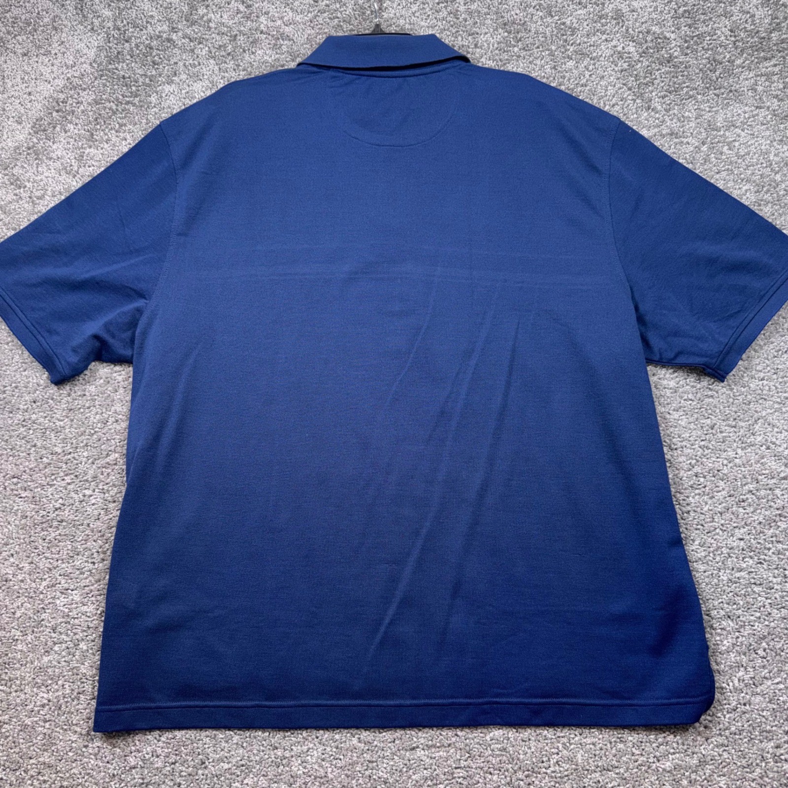 IZOD Advantage Performance Polo Mens Striped Stretch Medieval Blue 2XB NEW