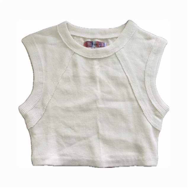 URBAN OUTFITTERS WOMEN S WAFFLE KNIT RENEWAL CROPPED TANK