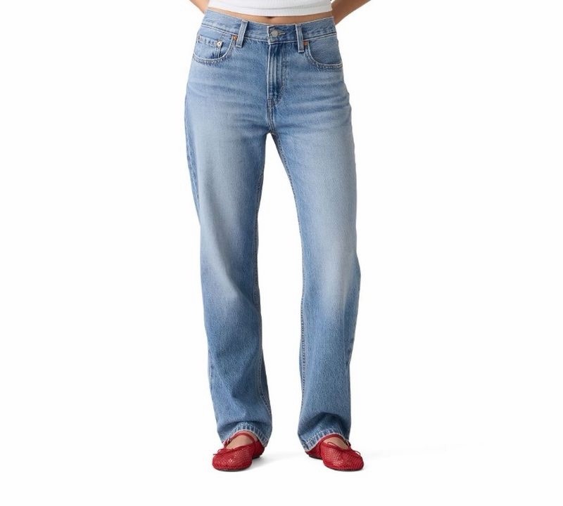 NWT Levi’s Low Pro Jeans Size 34 Light Wash Mid Rise Straight Leg Denim