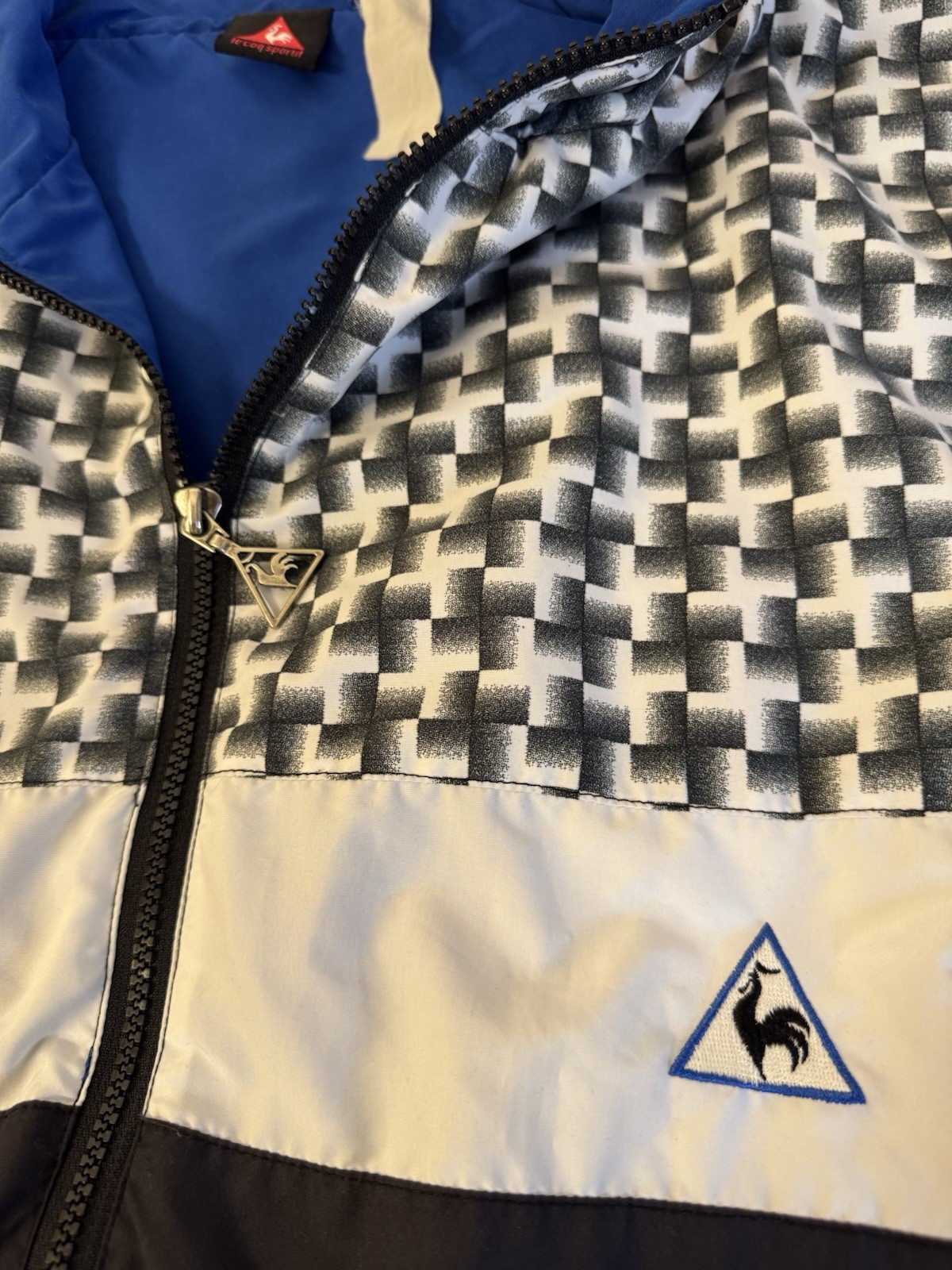 Vintage 90s Le Coq Sportif Windbreaker Lined Jacket Adult XL