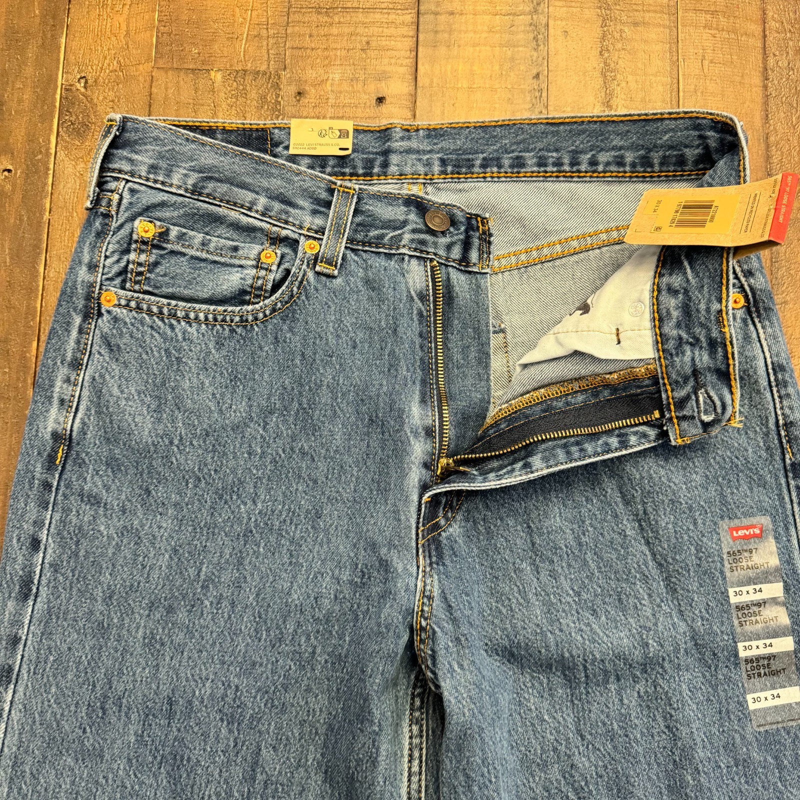 Levi’s 565 ’97 Loose Fit Straight Denim Jeans Men’s W31xL33 (Tag 30×34) Blue