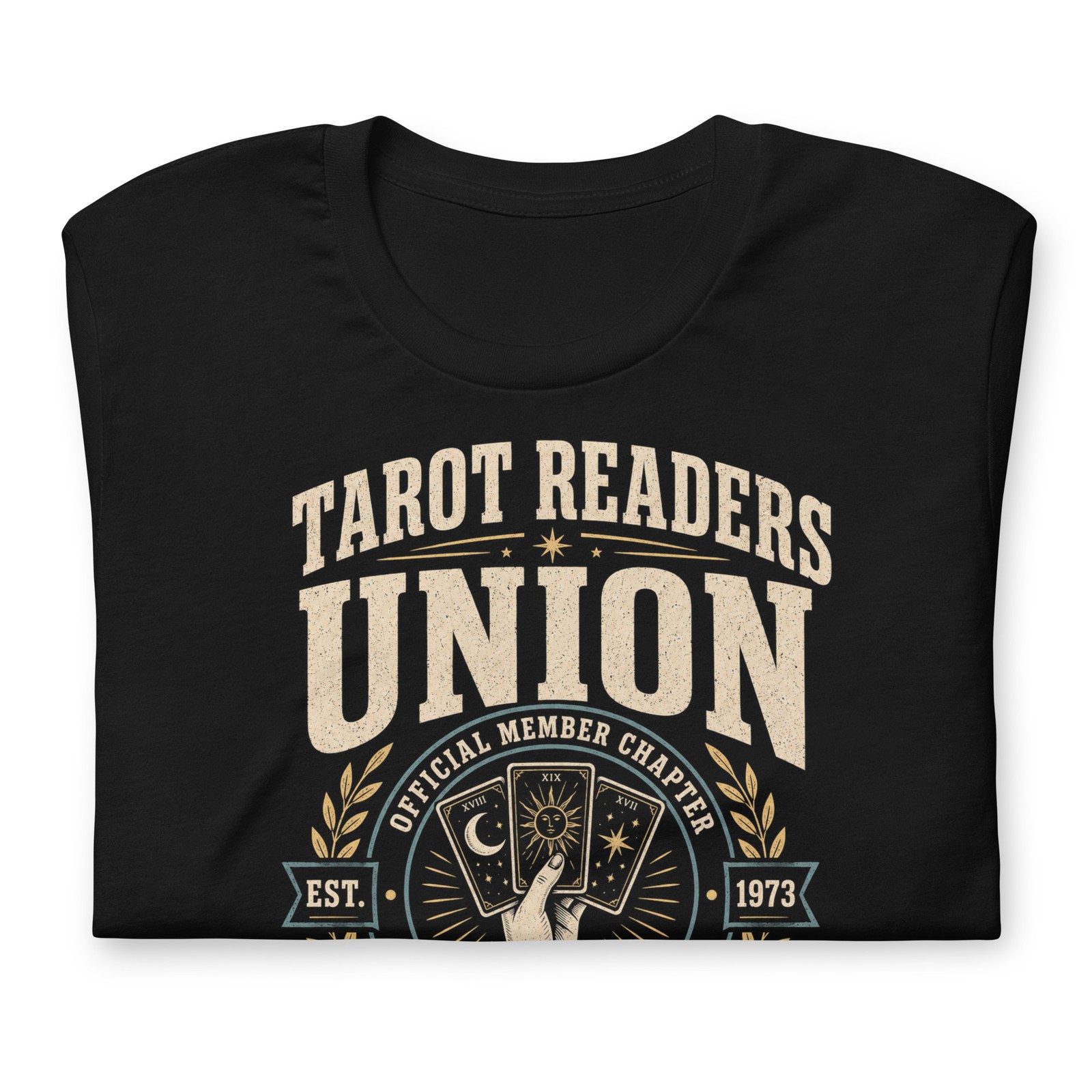 Tarot Readers Union Local 13 T-Shirt Witchy Tarot Card Reading Tee Black XS-5XL