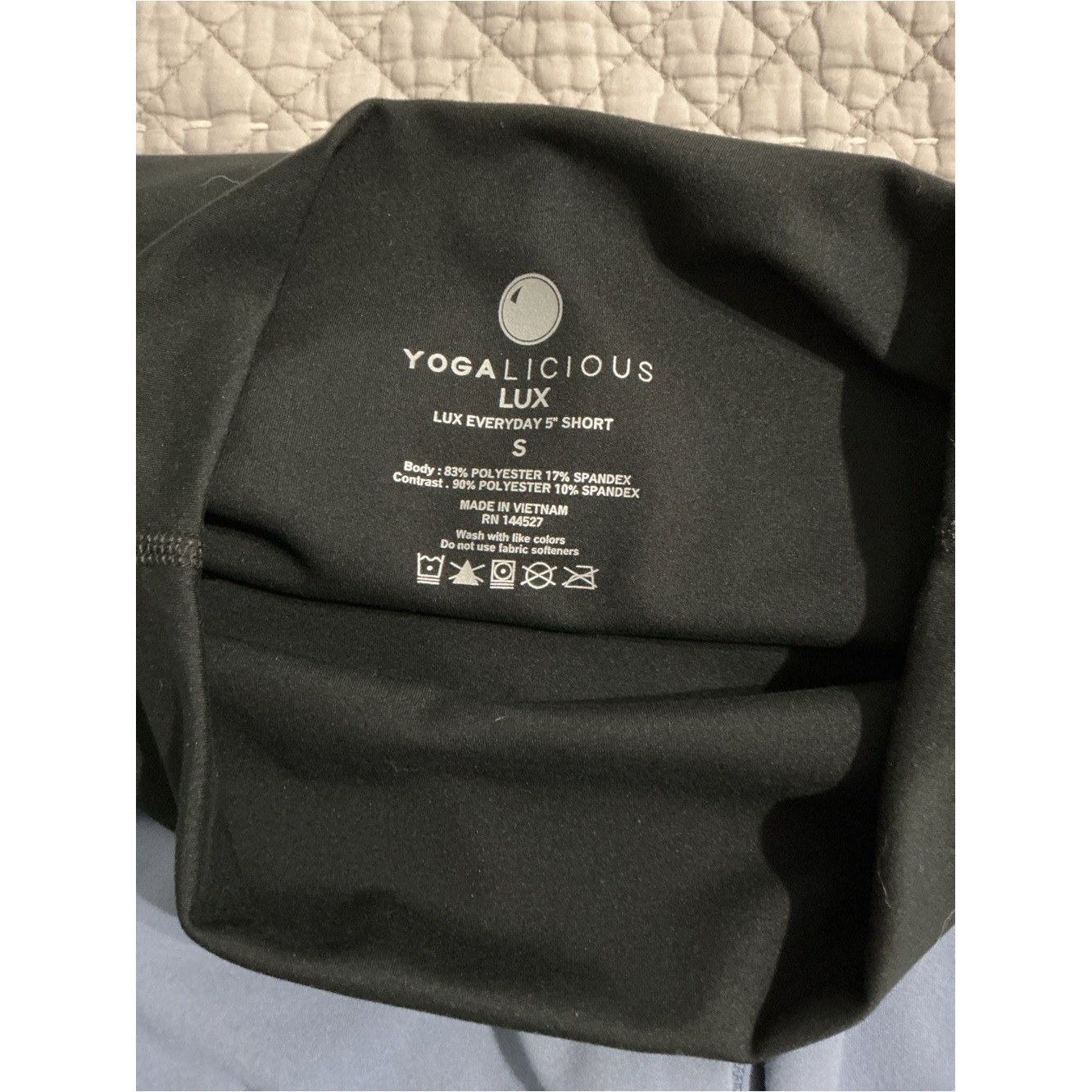 NWT Yogalicious SKN Lux Everyday 5″ Bike Shorts 2 Pack Black Size S