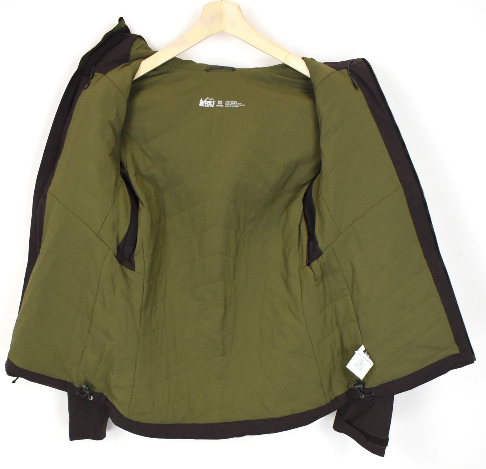 REI Not Specified Jacket Women’s XS Padded Full Zip Hooded Pockets