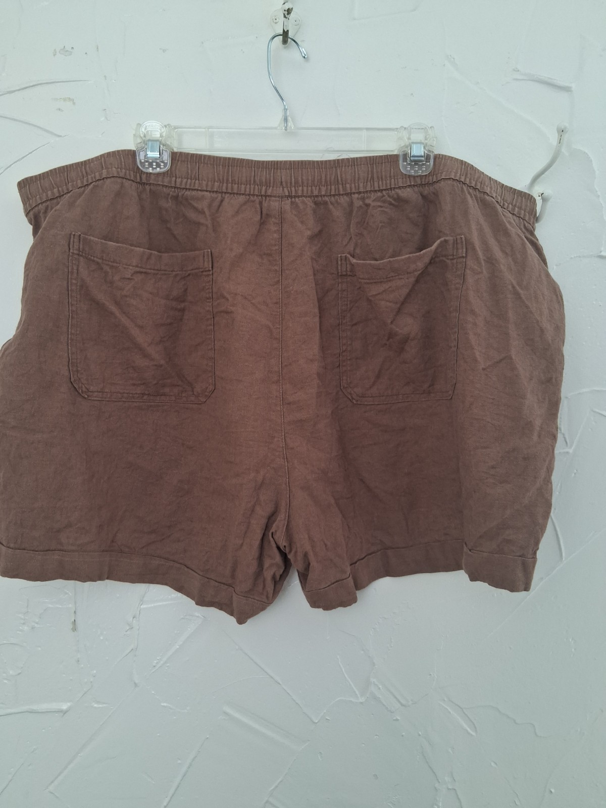 Old Navy XXL Linen Blend Shorts Pull On Pockets Casual Travel Beach Minimalist