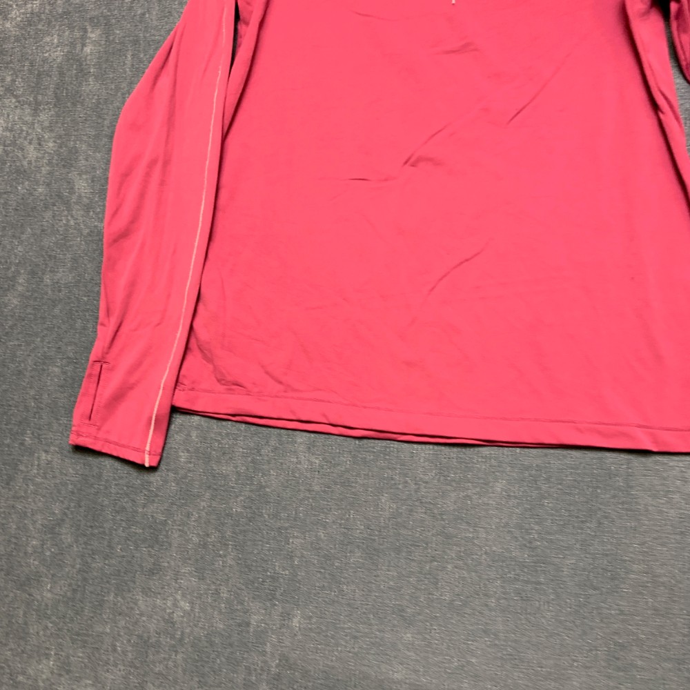 Mondetta Performance Luxury Athletic Top Womens S Pink Stretch Thumbhole Sleeve