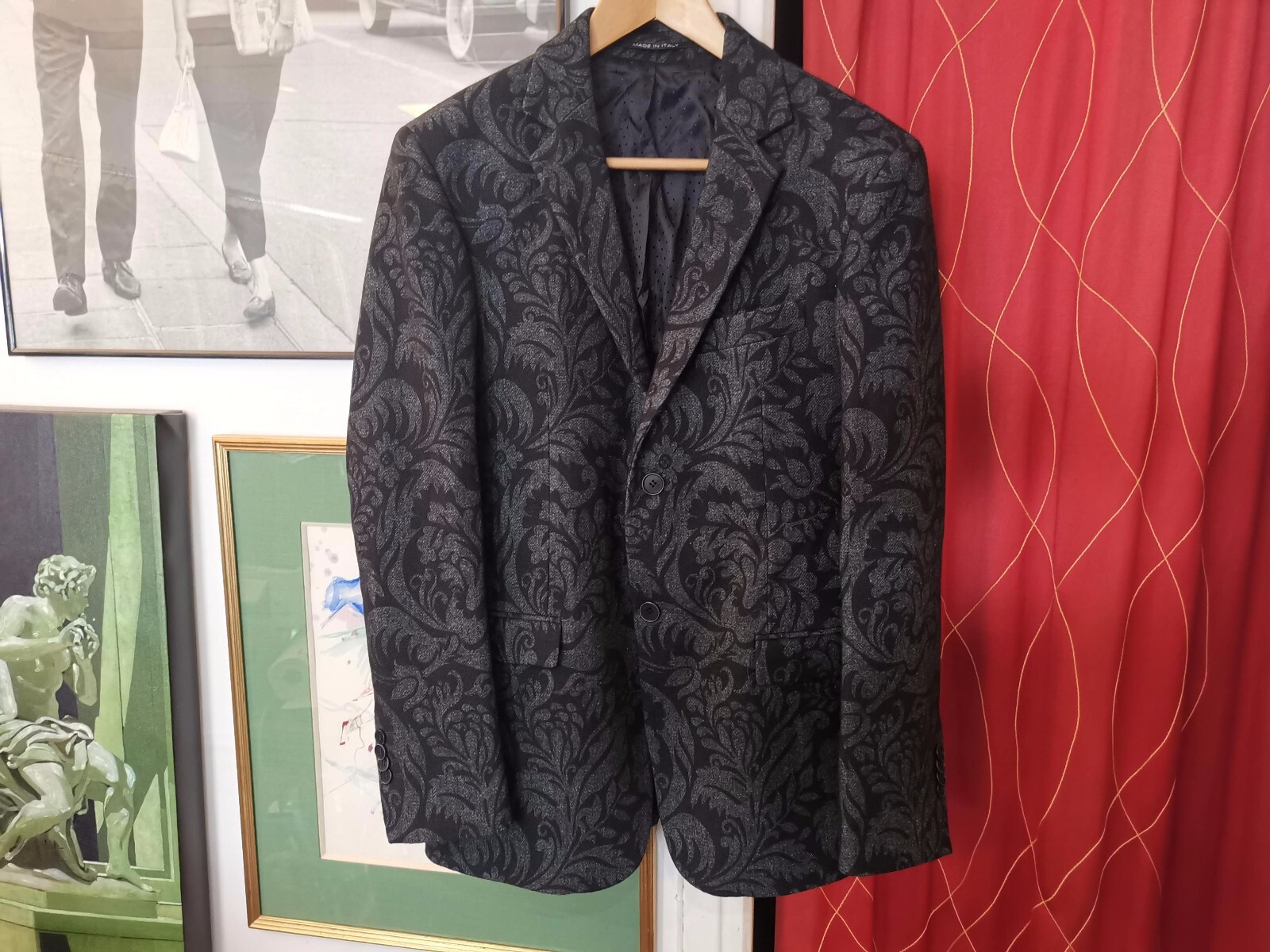 Italian Chic EXIBIT Men’s Blazer Jacket Size EU 46 (XS ) Made in Italy