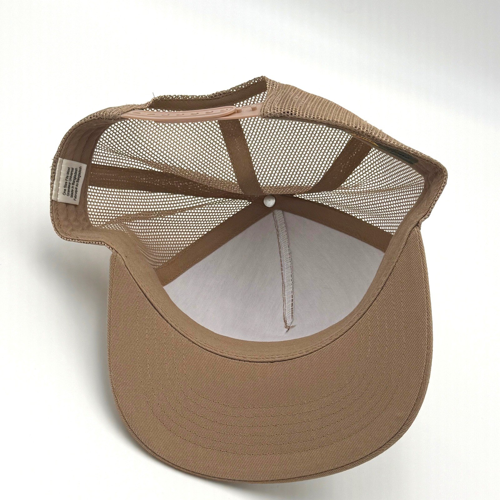 Bass Pro Shops Mesh Trucker Hat Tan Brown Adjustable Snapback Fishing Cap OSFM