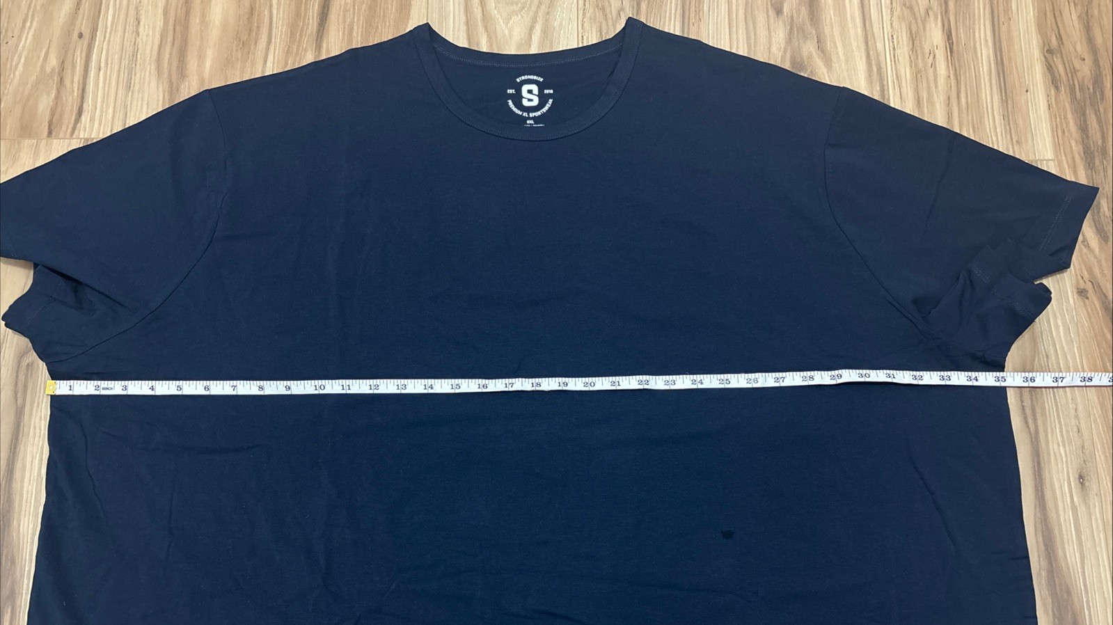 STRONGSIZE Men’s Big Tall 6XL Crew Neck T-Shirts Longer Length Navy – NWOT