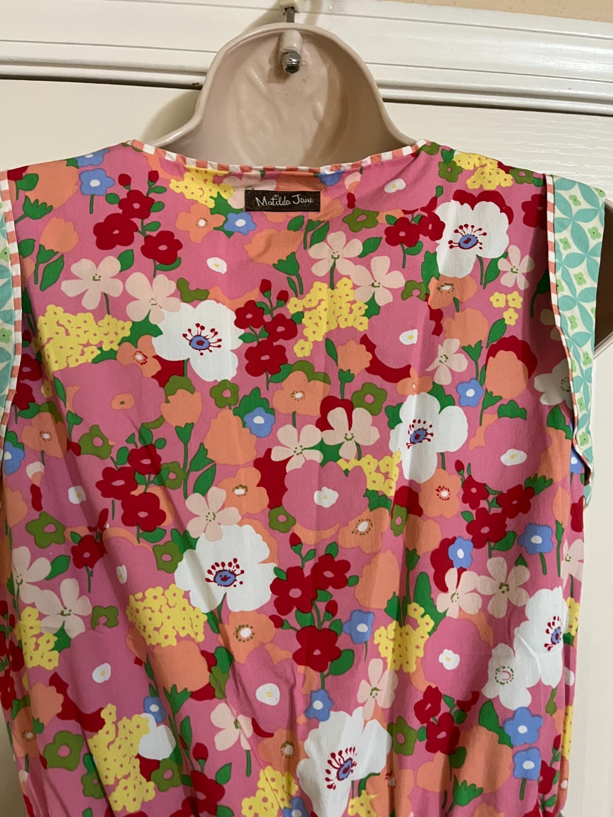 MATILDA JANE Sleeveless Leah Fit & Flare Dress Wonderful Parade Floral Pockets S