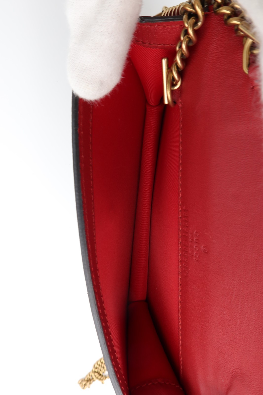 Gucci GG Supreme Monogram Mini Cherry Chain Bag