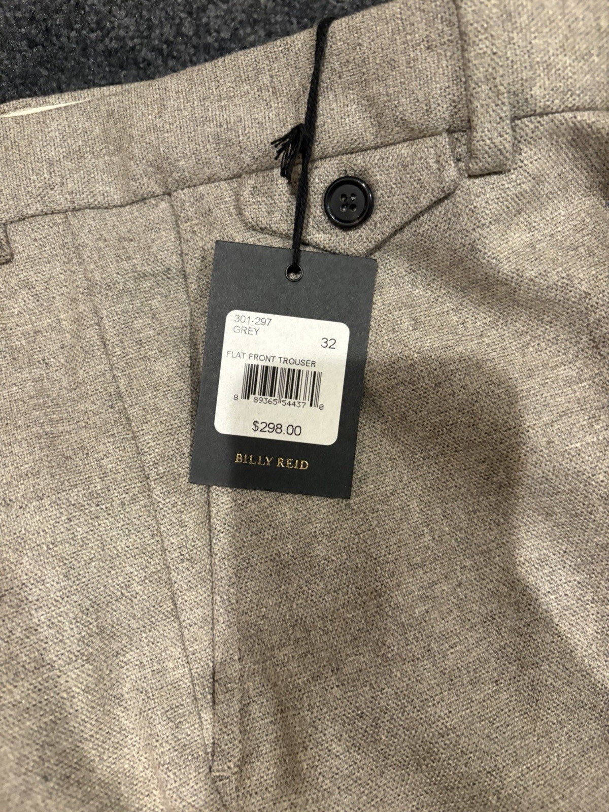 $298 Billy Reid Summer Weight Trousers NWT Made in Italy Wool Cashmere