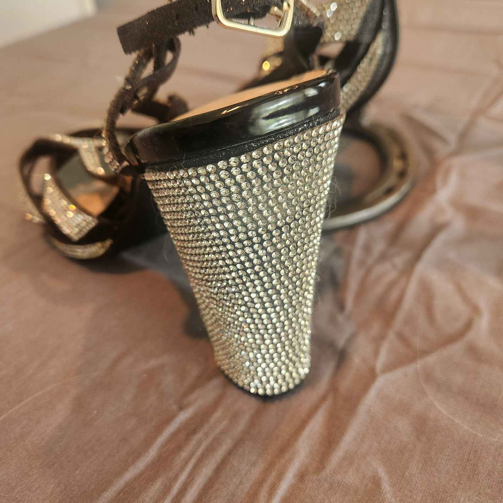 womens sparkle heels size 7