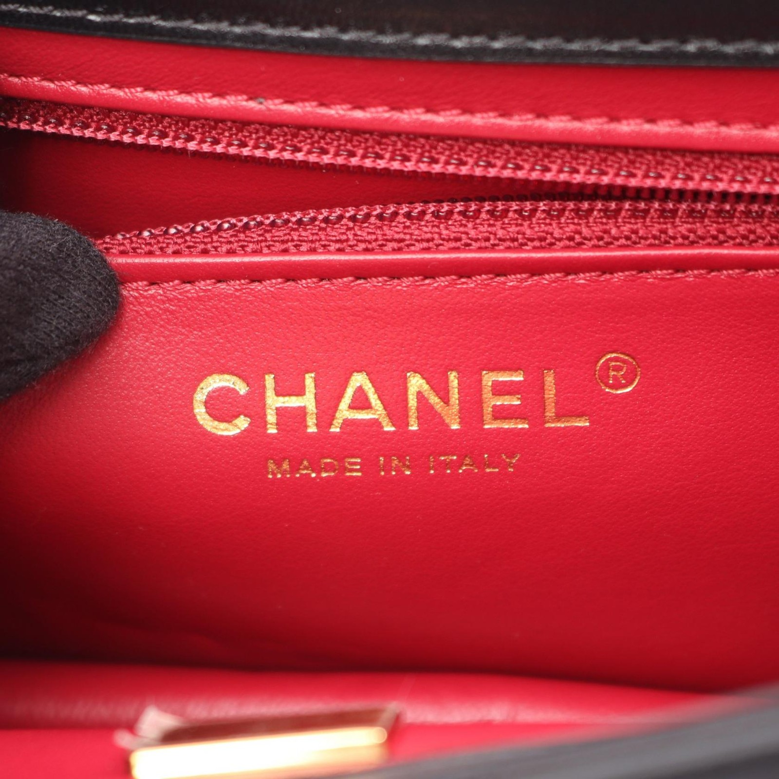 CHANEL Matelasse Chain Shoulder Bag Lambskin Black GHW Used Women