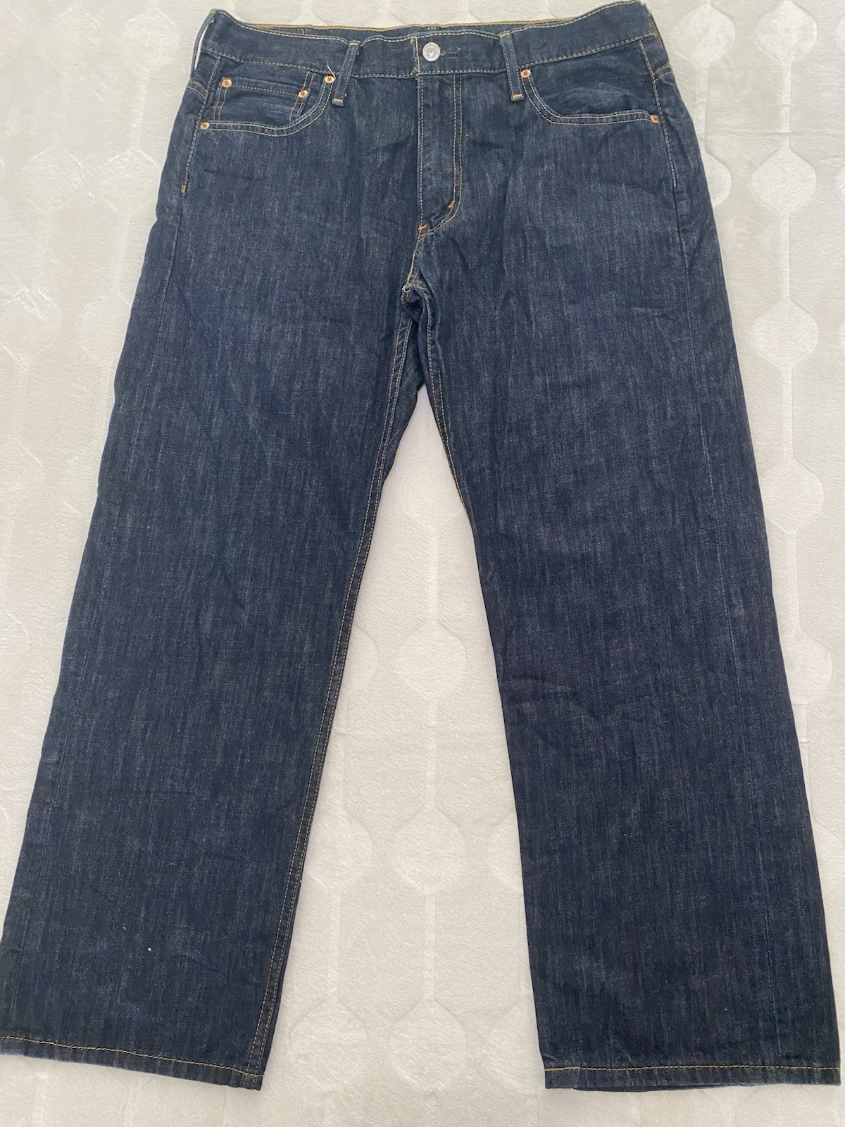 Levi’s 569 Loose Straight Jeans Men’s 34×28 Dark Wash Y2K Baggy Cotton Grunge