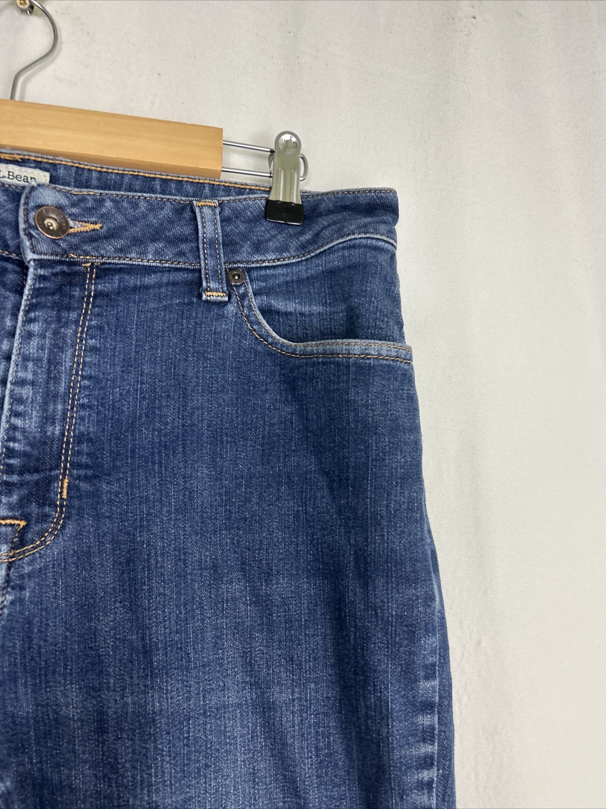 LL Bean Jeans Womens 12reg Classic Fit Stretch Denim Medium High Rise 504930