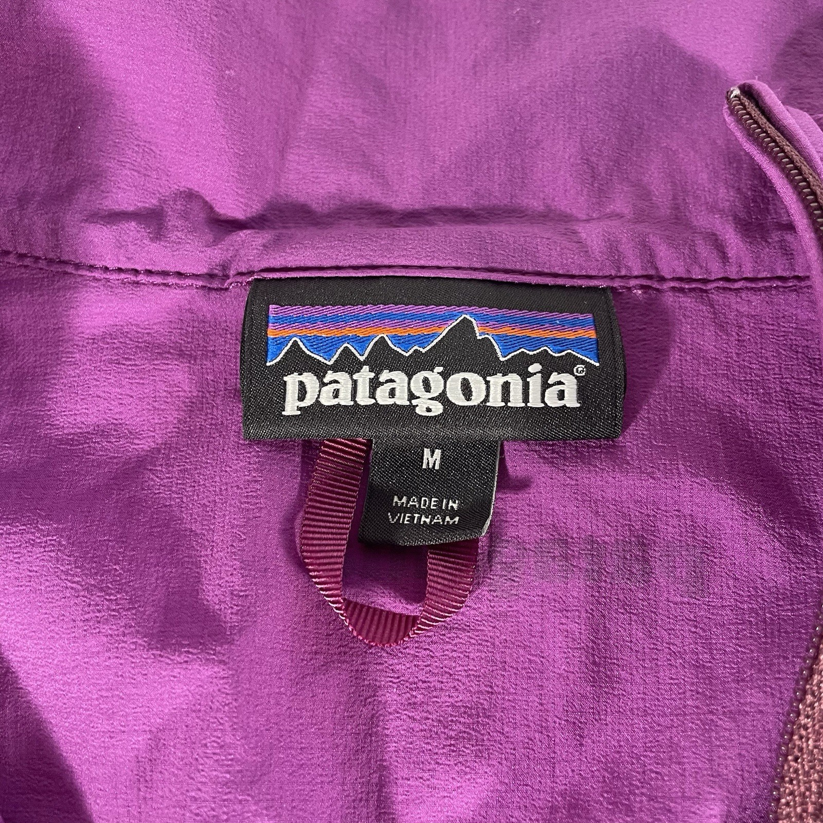Patagonia Airshed Pullover Jacket Womens Medium Purple 1/2 Zip Lightweight 24195