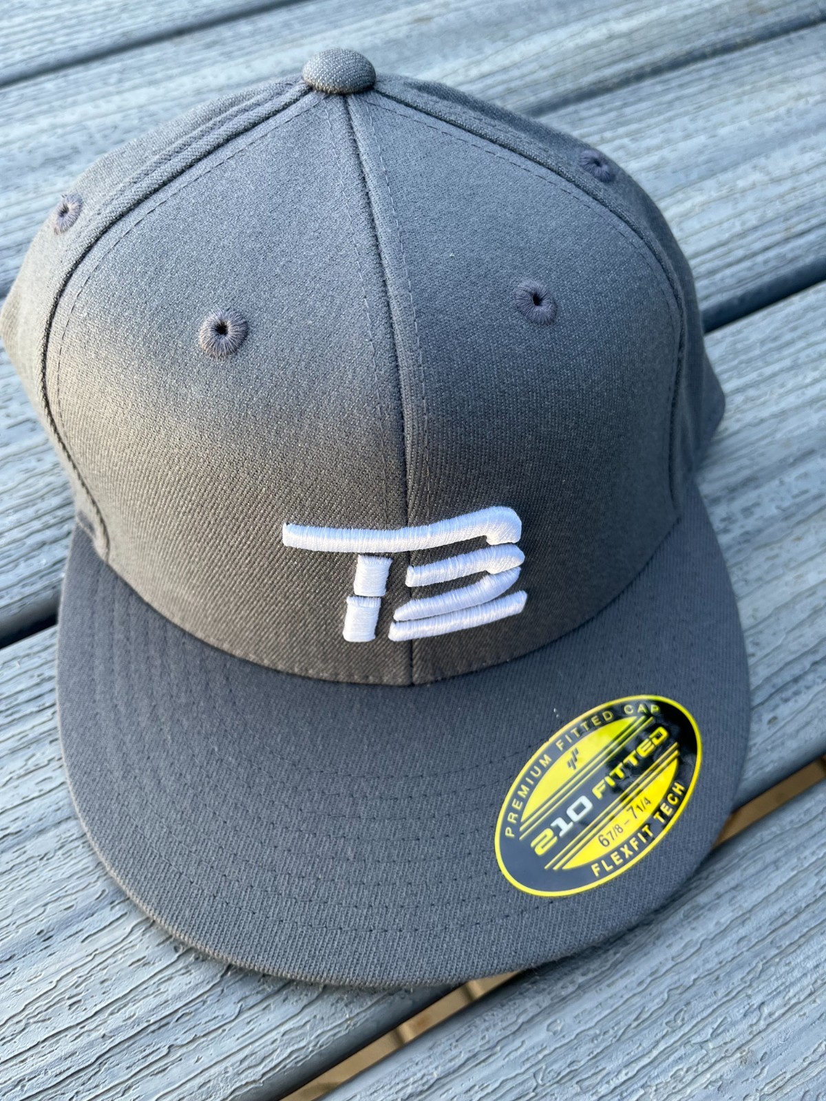 NEW TB12 hat trucker style fitted 7 1/4 – 7 5/8 Grey Tom Brady wool new