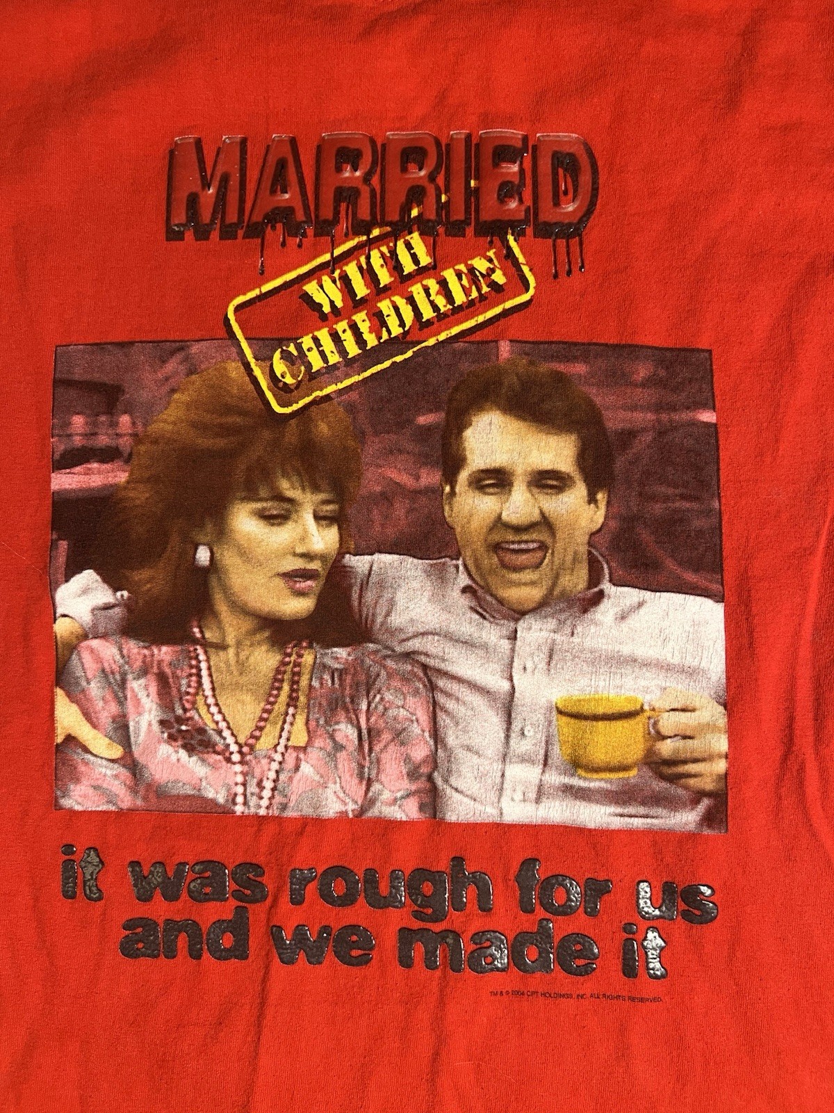 Nostalgic TV Show Vintage Married with Children Unisex T-Shirt Red Al Bundy
