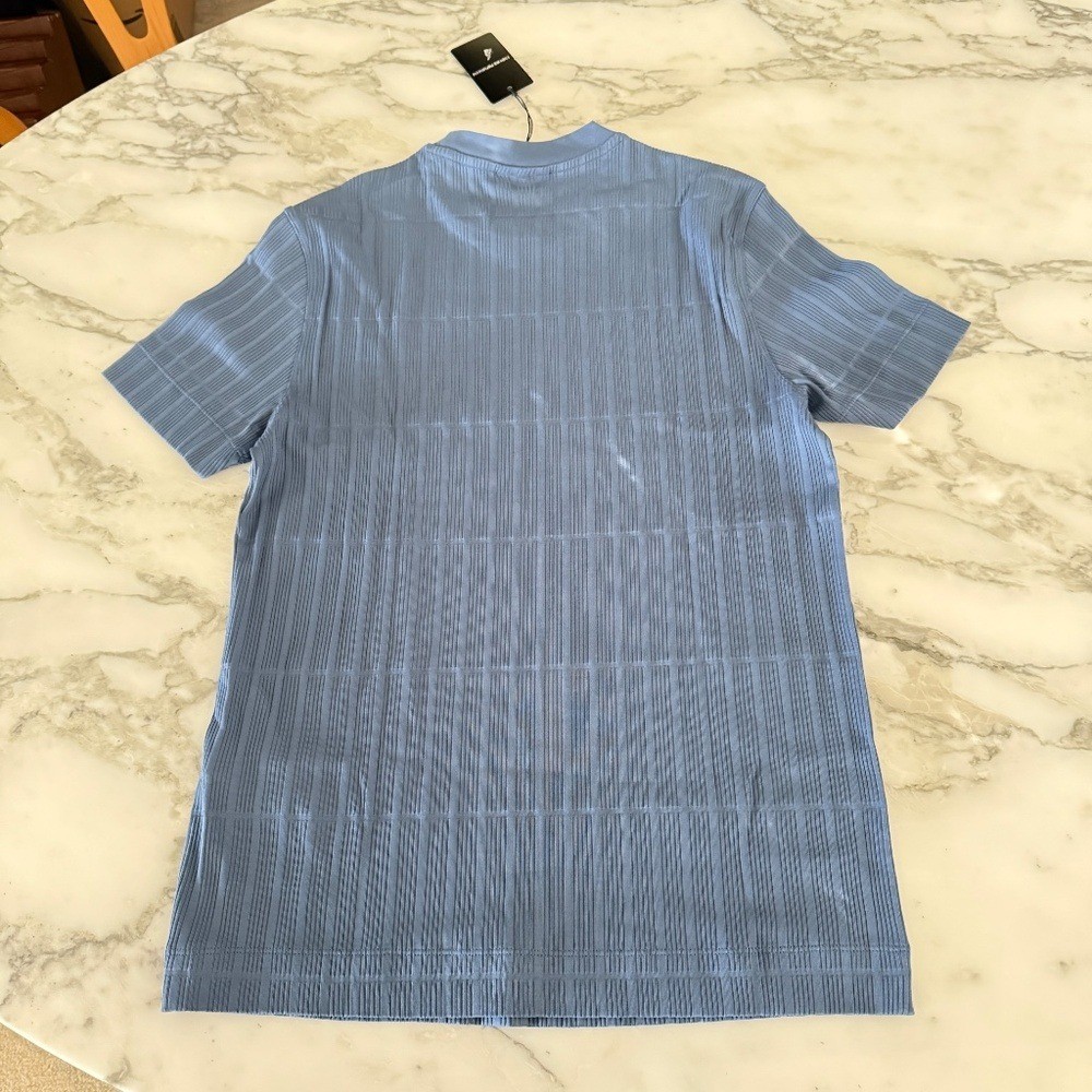 Emporio Armani Blue 100% Cotton Short Sleeve T-shirt, Size Small