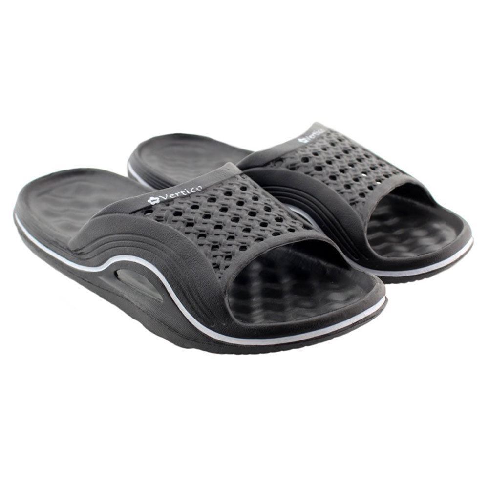 Women’s Vertico Comfort Slide Black House Sandal | Shower Pool Beach & Home Shoe