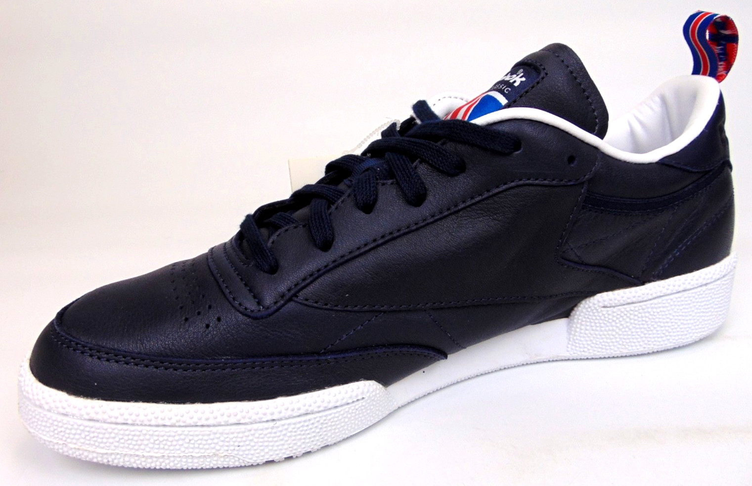 NEW! Reebok Club C 85 Casual Classic Sneakers Men’s Size 9.0 M Blue Navy Leather