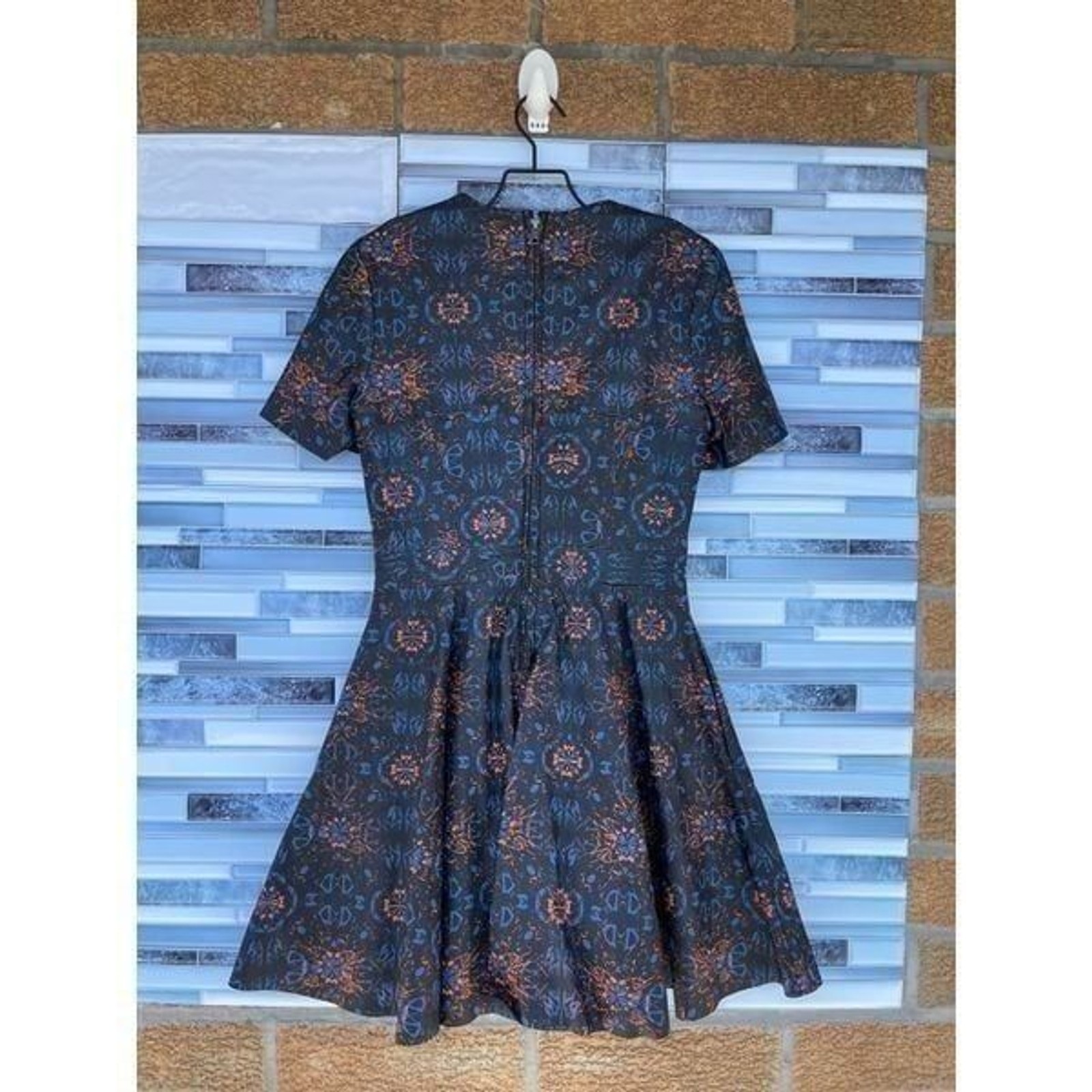 Markus Lupfer x ASOS leather skater dress size 6