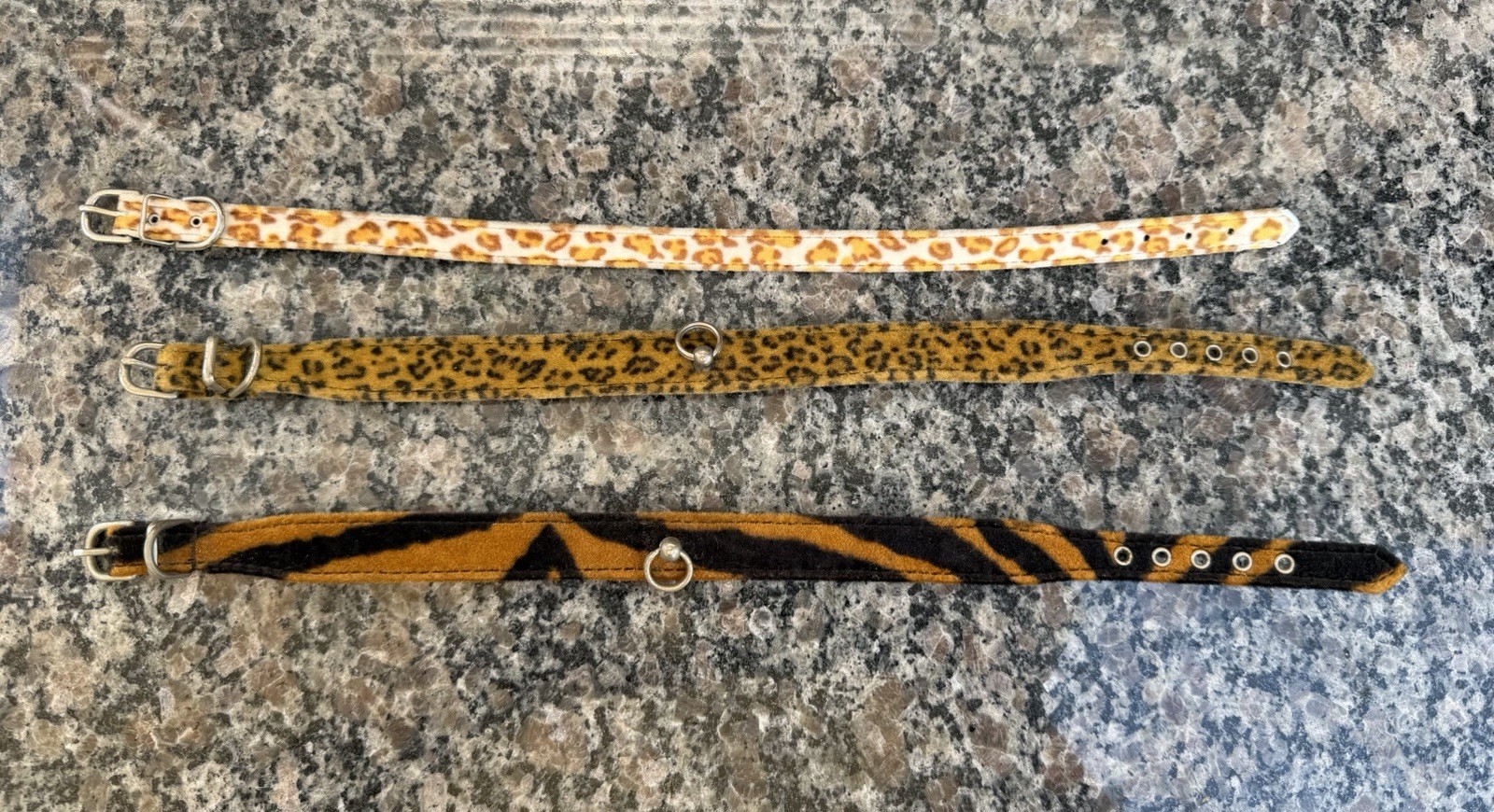 Vintage Funk Plus Leopard, Jaguar and Tiger print bondage GOTH chokers necklace