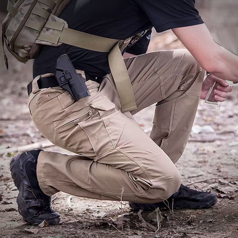 Tactical Mens Cargo Pants Waterproof Work Hiking Combat Outdoor Trousers Pants