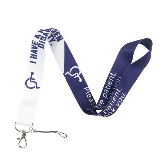 Disability Awareness Lanyard and Badge Holder USA