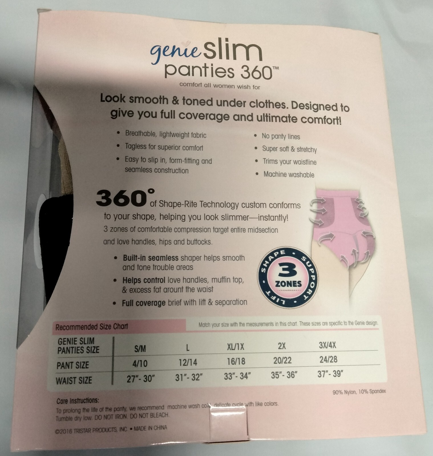 GENIE SLIM PANTIES 360 SLIMS & TRIMS!!! SIZE ~ 2X ~ 1 NUDE AND 1 BLACK