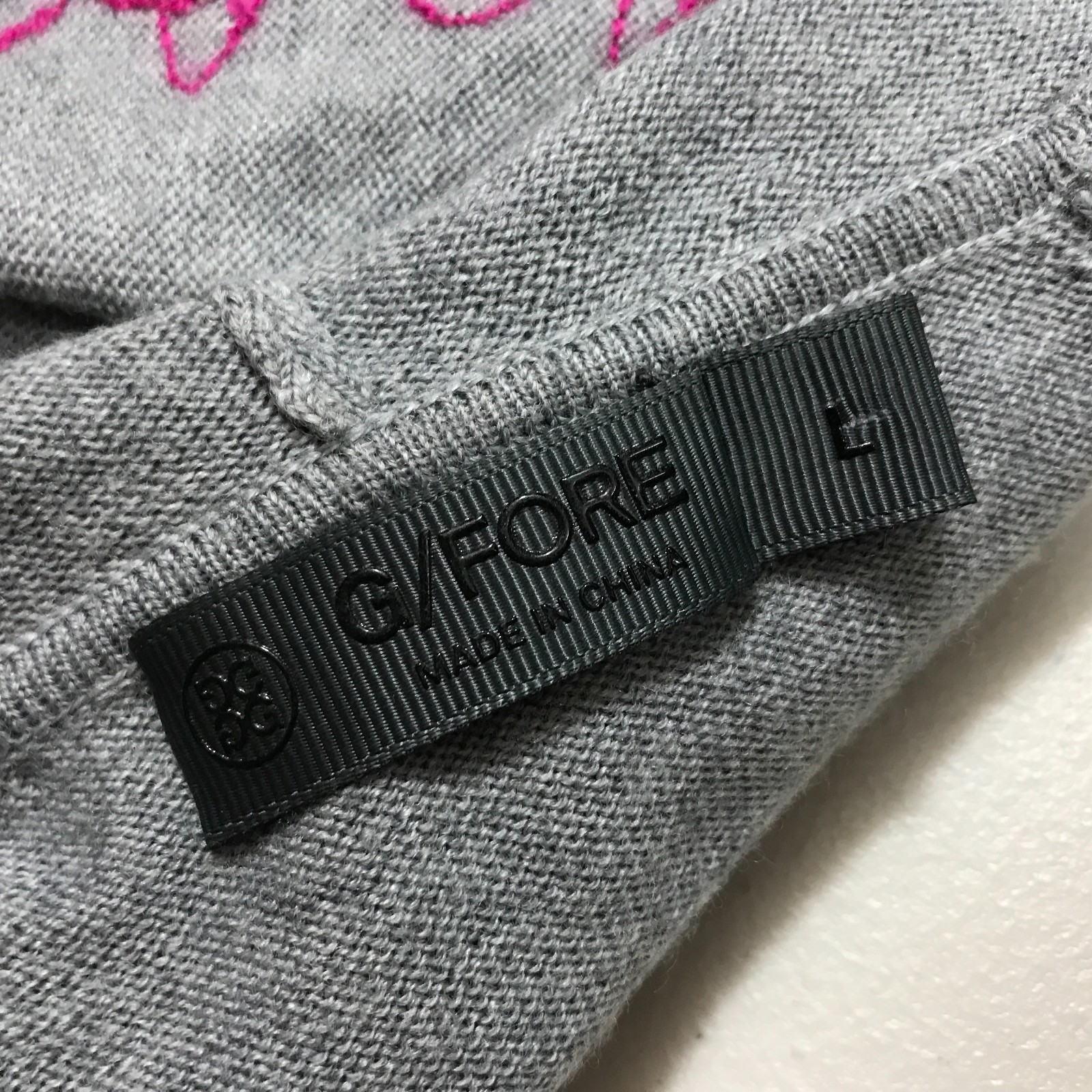 G/FORE Men’s Gray Wool Hooded Sweater Knit Pullover Hoodie Size L