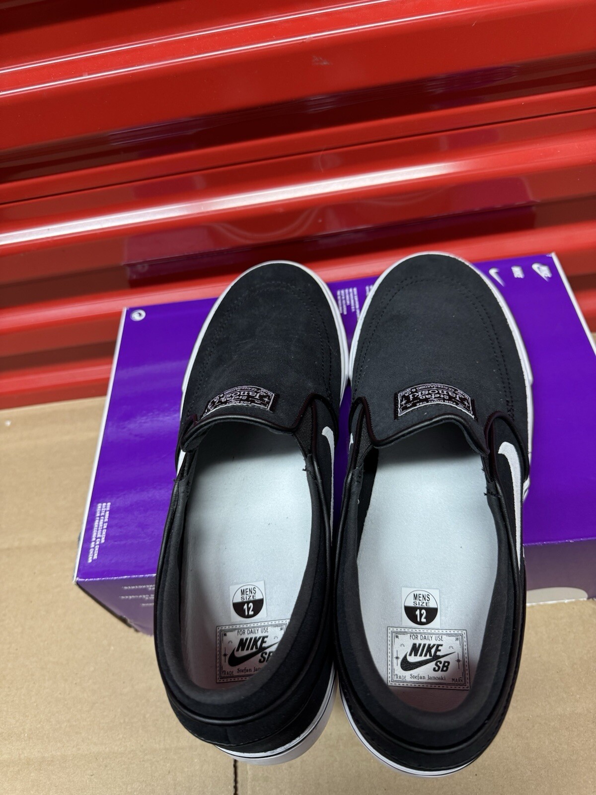 Nike SB Zoom Janoski+ Slip ‘Black White’ FN5893-001 Men’s Size 12 Shoes