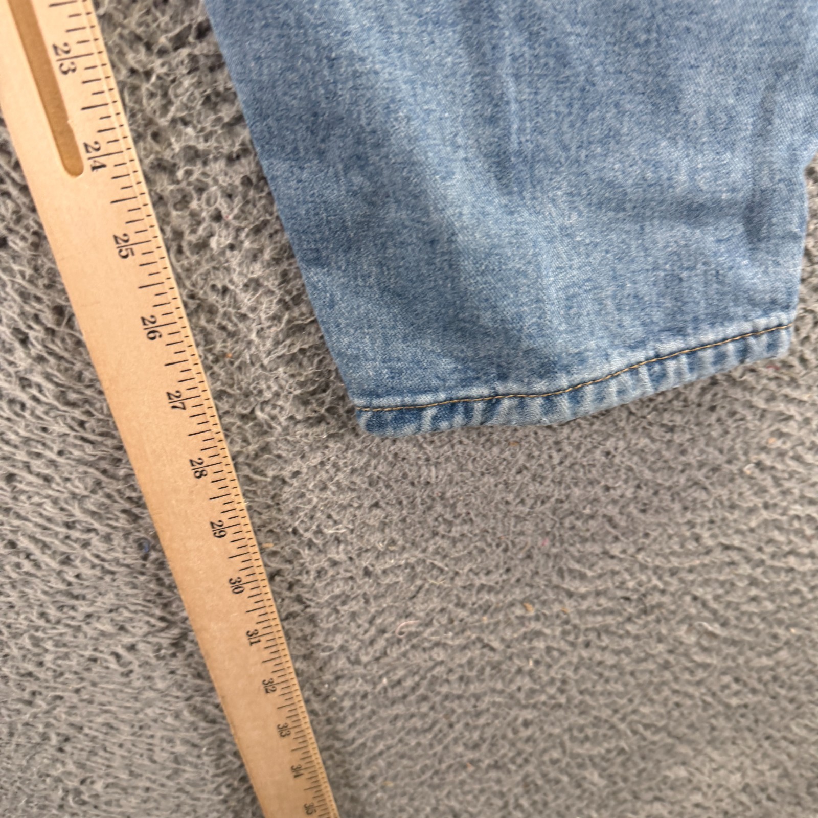 Blue Savvy Jeans Women 9 Blue Cotton Denim Tapered Workwear Travel Faded Stretch