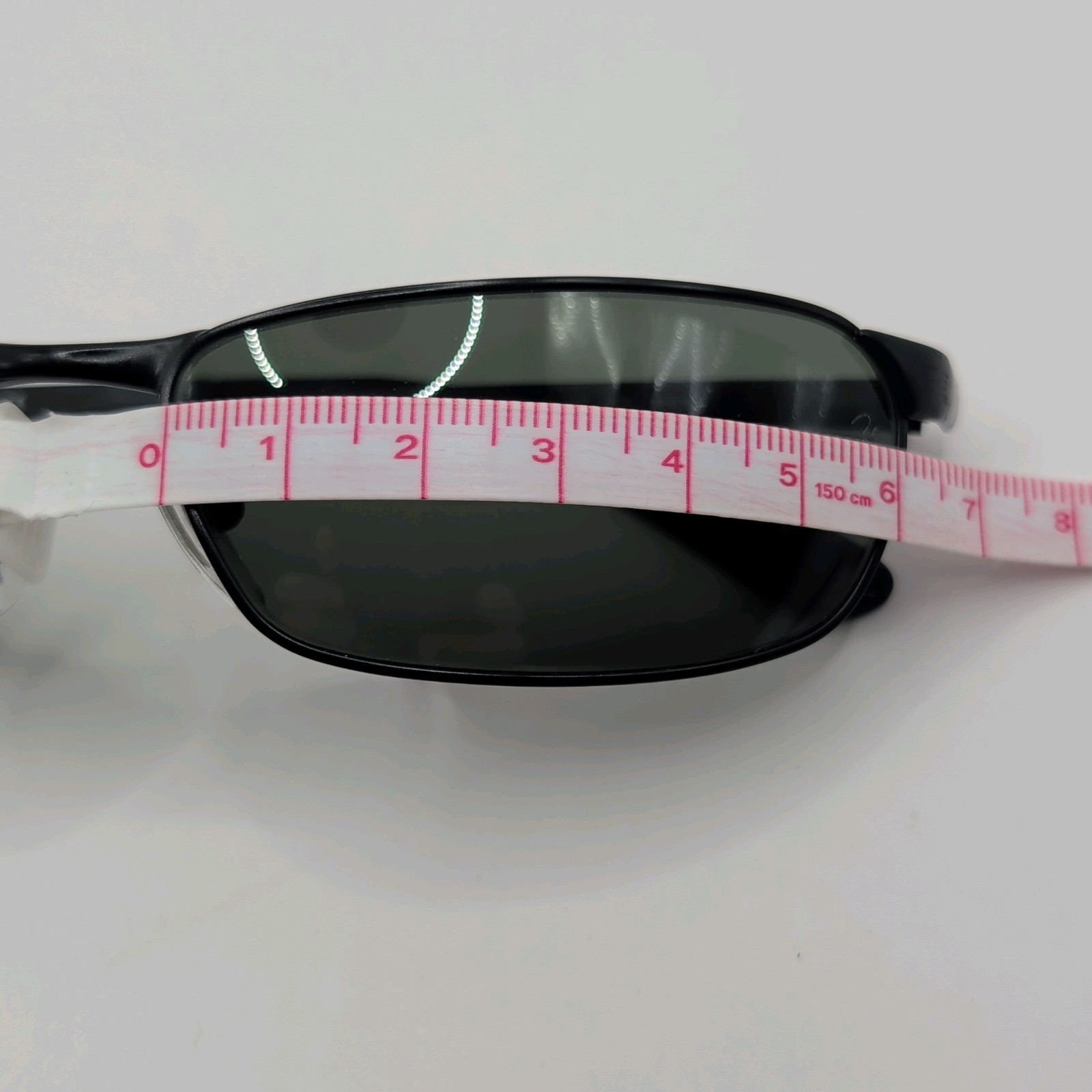 Vintage Ray-Ban RB3190 FLIGHT 006 Black Rectangle Sunglasses 58mm Italy