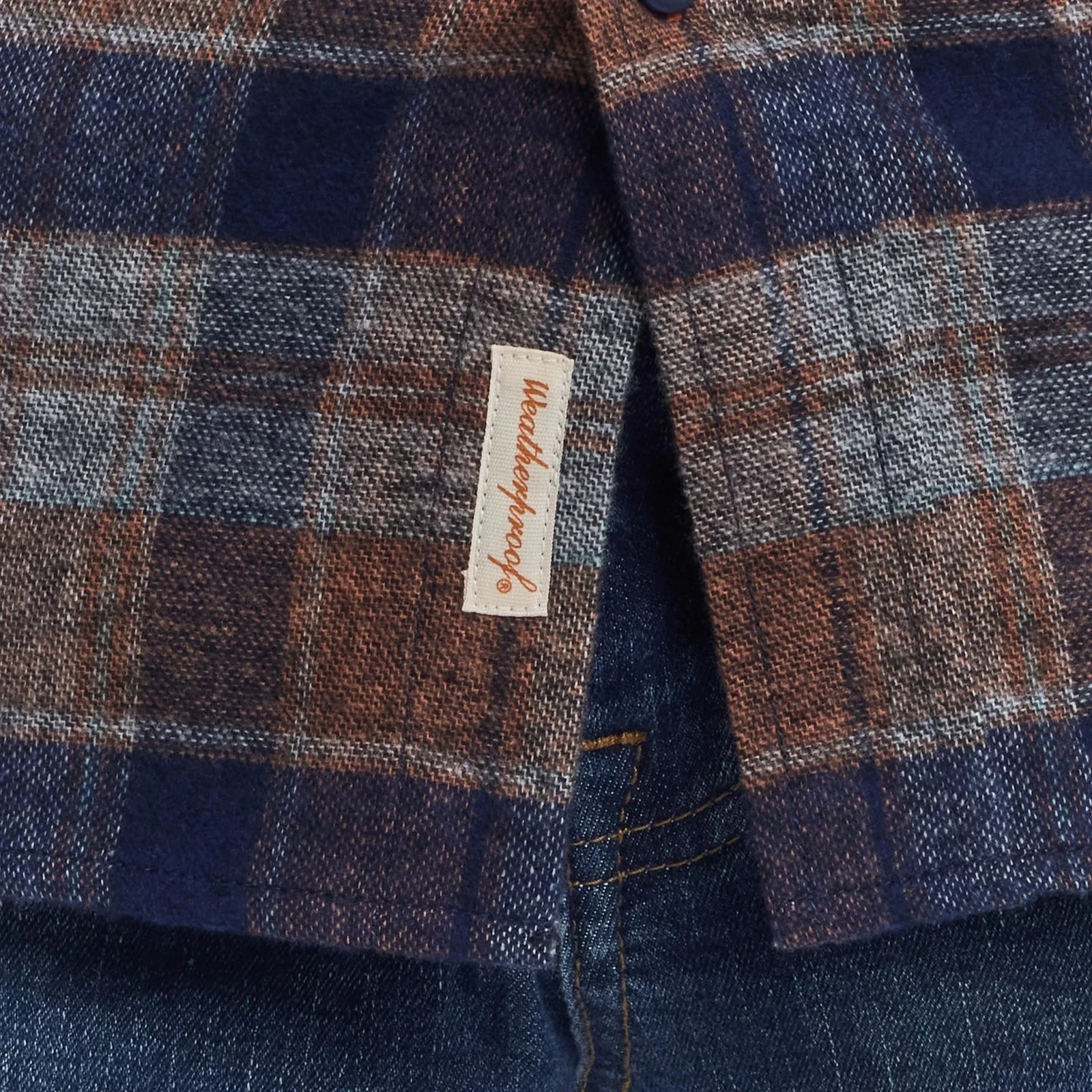 Weatherproof Vintage Men’s Flannel Shirt, Multi (Brown), Size S