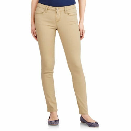 No Boundaries NoBo NJ35B873K Juniors Skinny Low Rise Khaki Twill Stretch Jeans