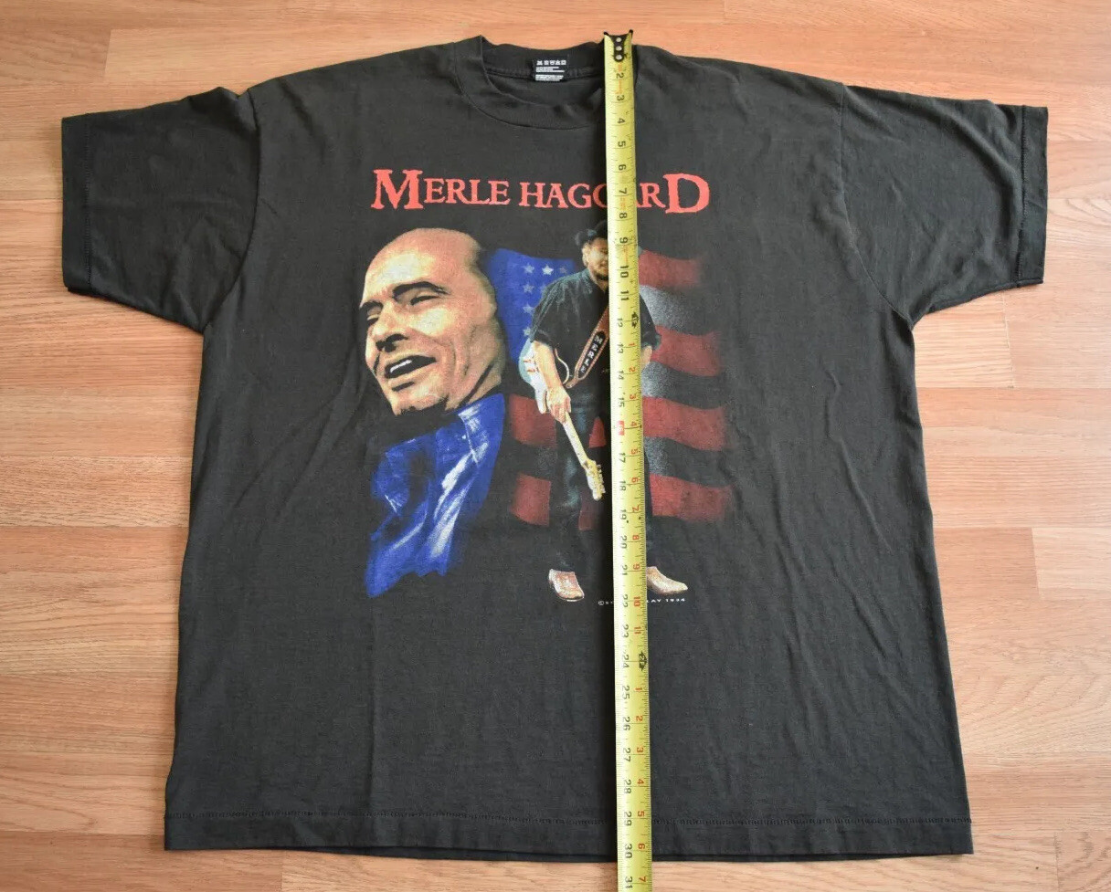 Vintage 1994 Merle Haggard Legend Tour Shirt Tee XL Country 90s George Jones