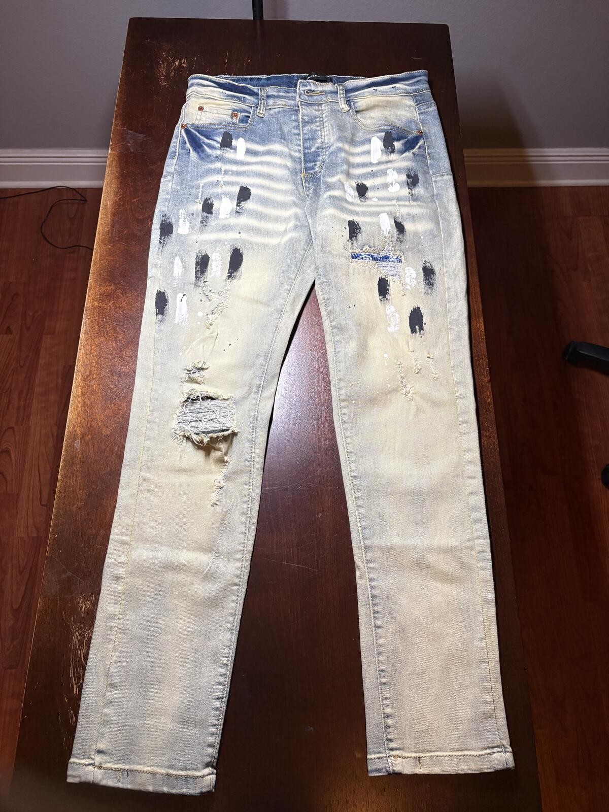 Men’s Purple Inspired Denim Jeans Size 32