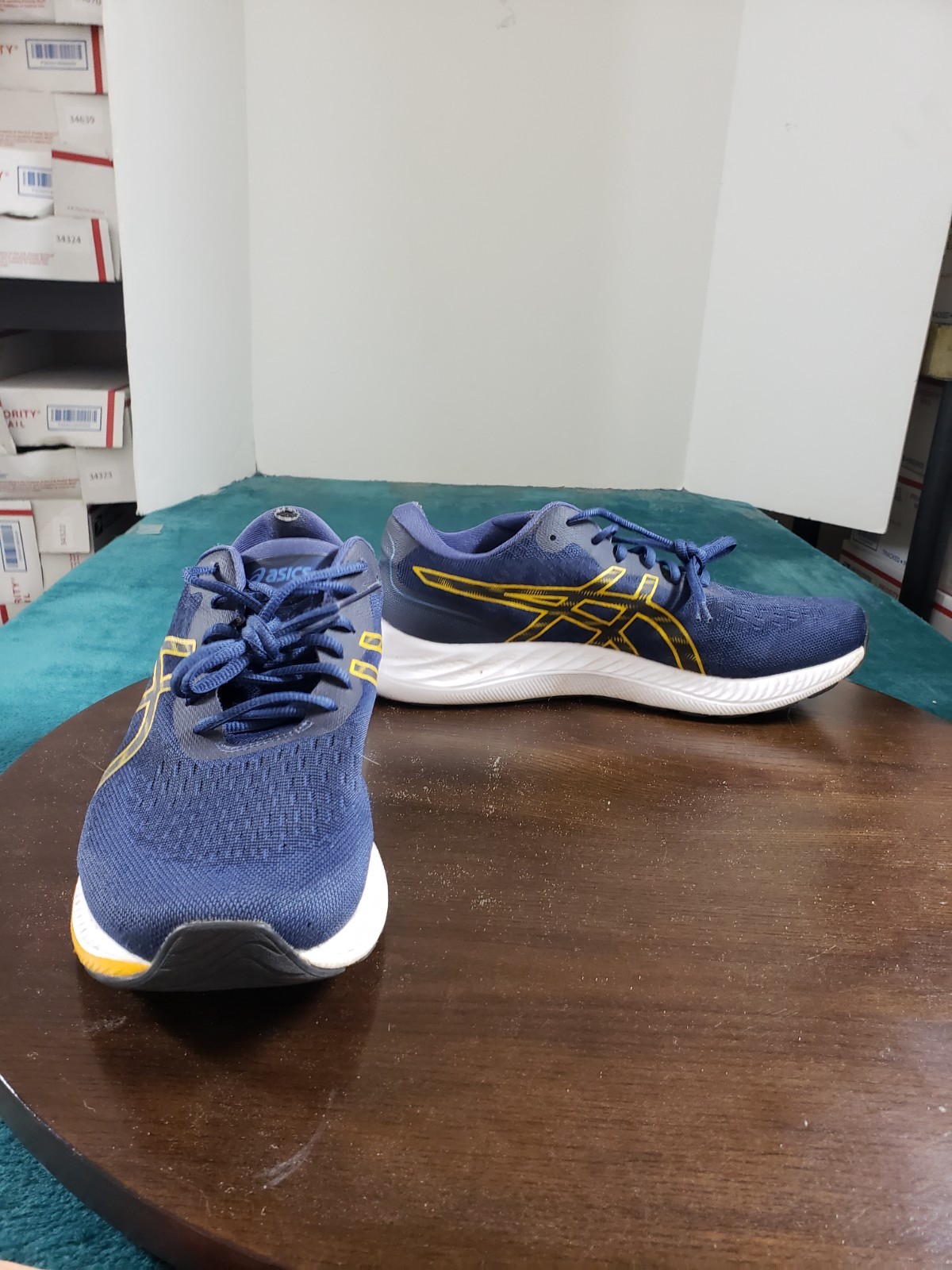 ASICS GEL EXCITE 9 Shoes Sneakers Size 11 Men Blue Running Gym Marathon 1011B338