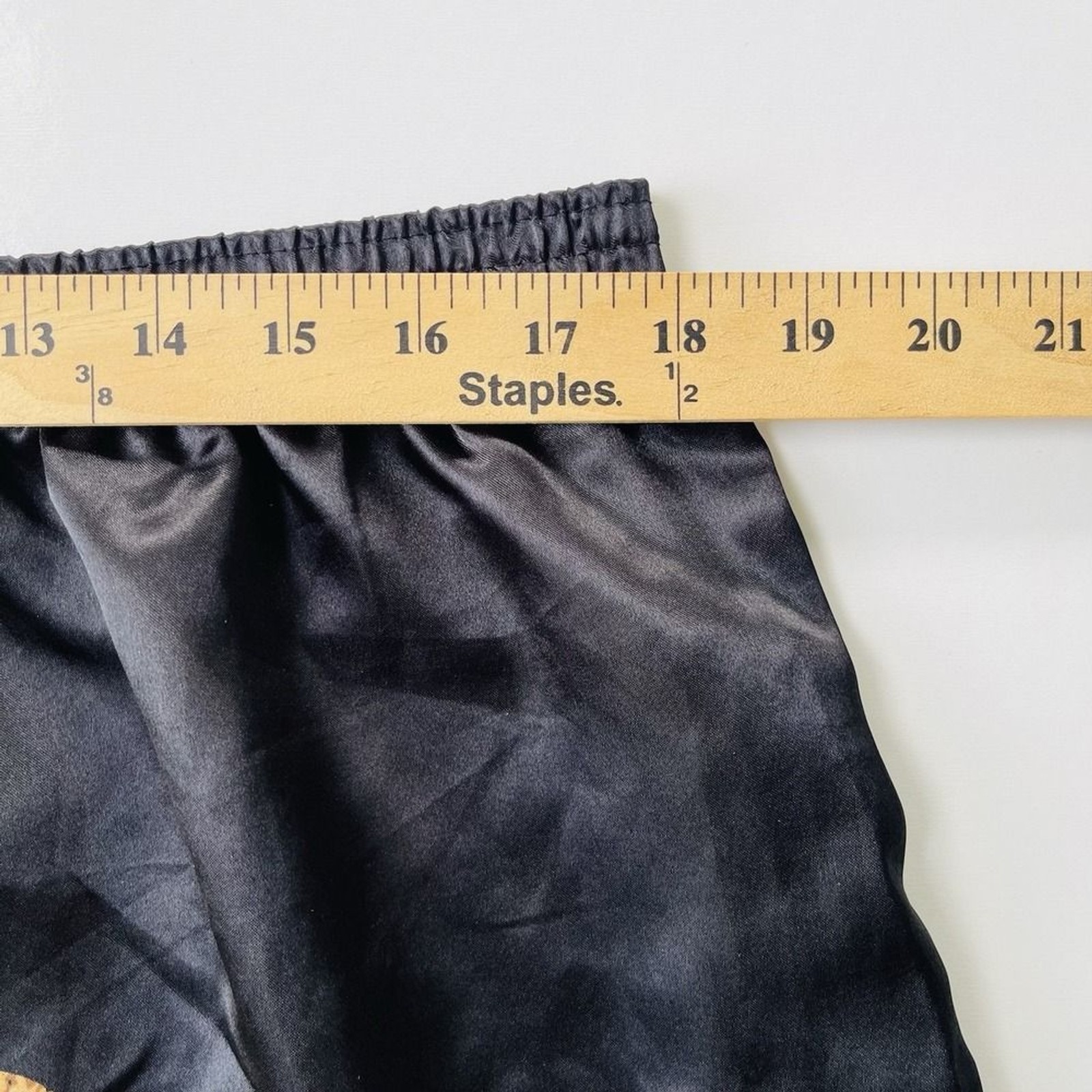 Vintage M&M’s Boxer Shorts XXL 44-46 Black Satin Candy Print Lounge Sleepwear