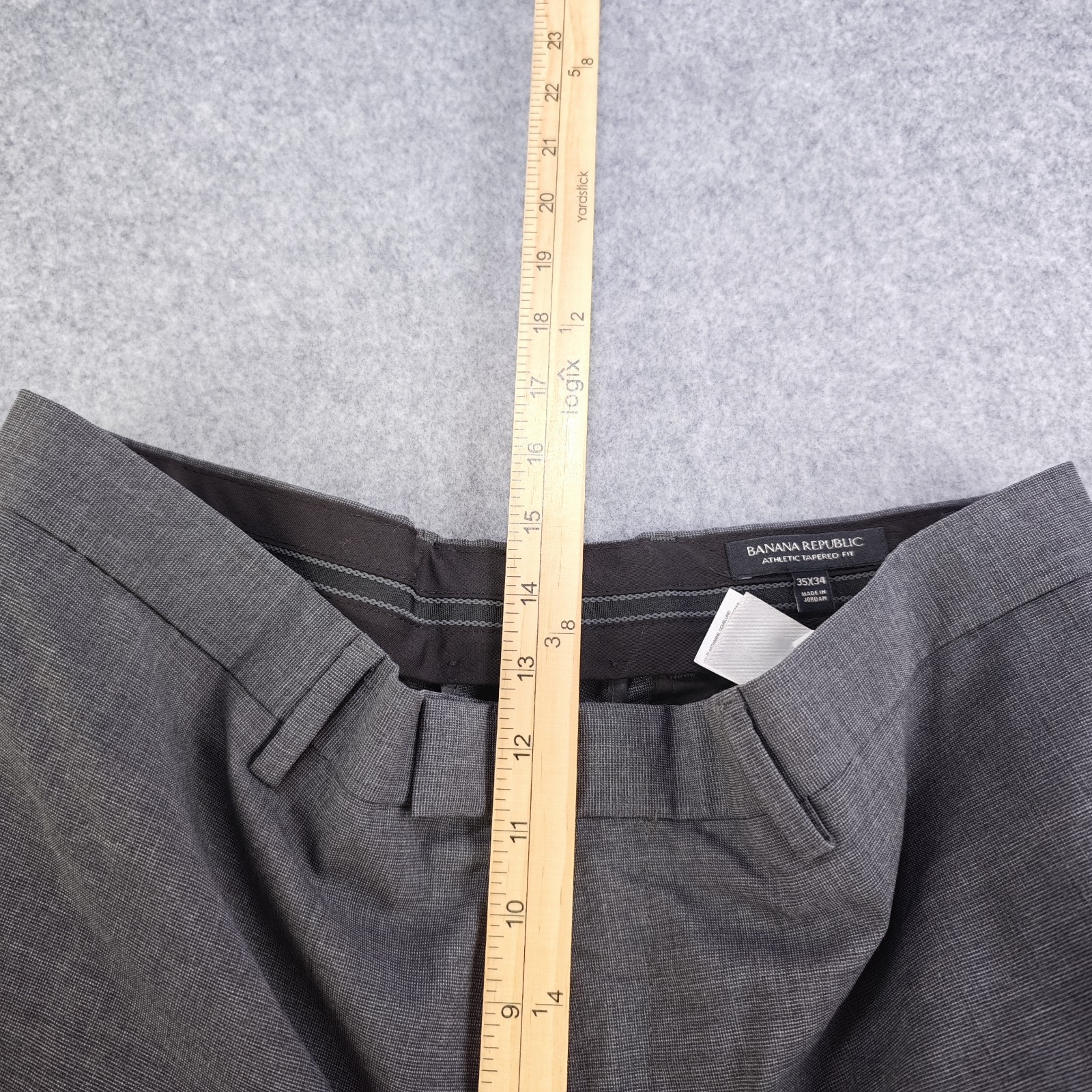 Banana Republic Dress Pants Mens 35×34 Athletic Tapered Fit Marzotto Wool