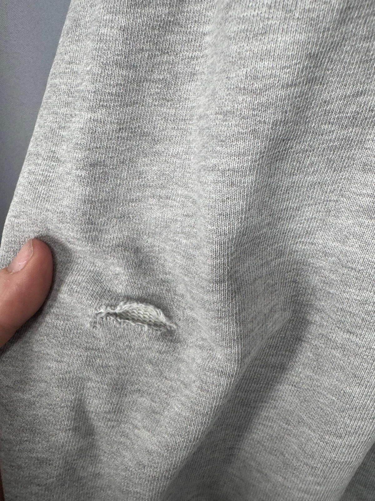 ASKET Sweatshirt Mens Large Gray Crewneck Pullover 100% Cotton Fleece Portugal