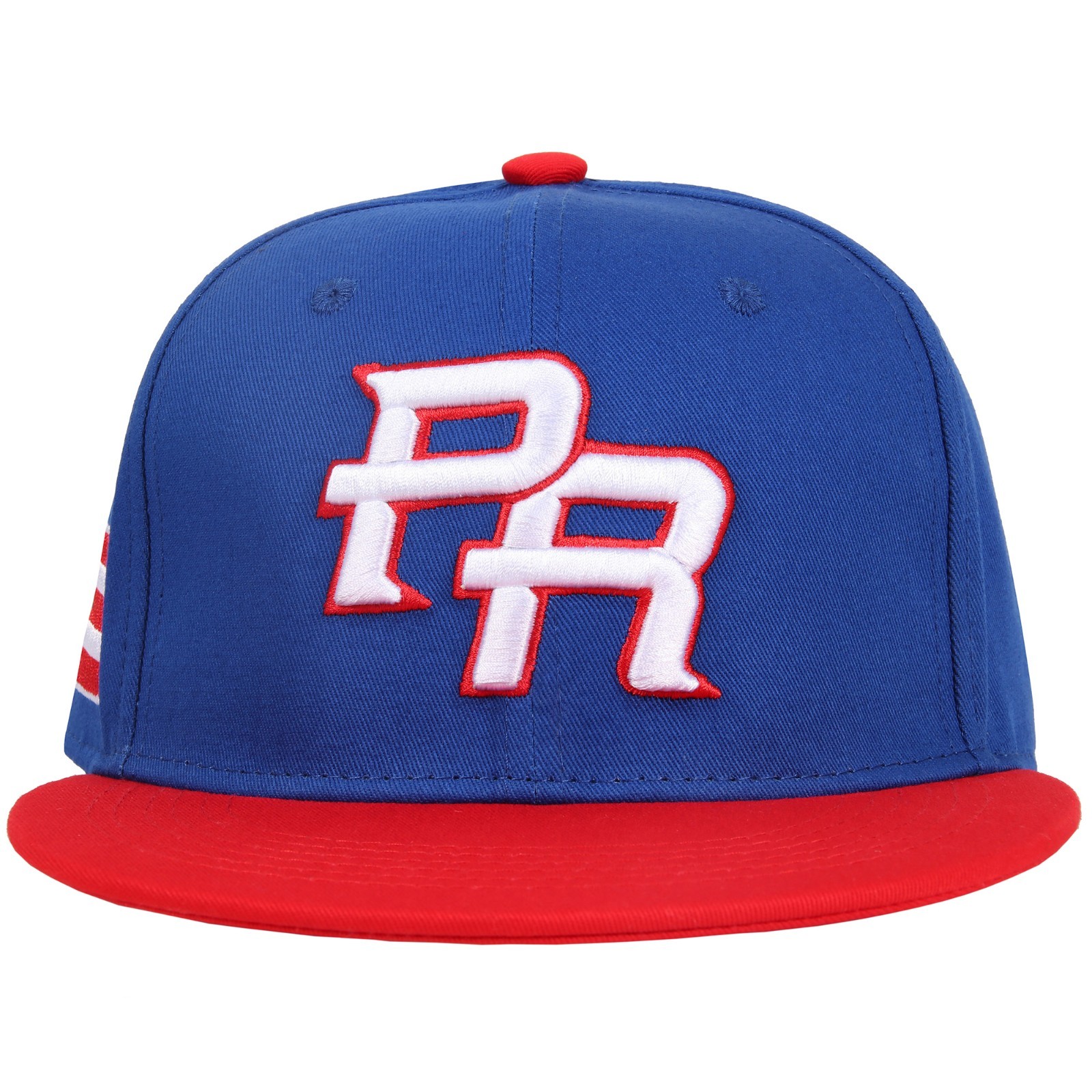 PR 3D Embroidered Baseball Cap Puerto Rico Flag Soft Crown Cotton Snapback Hat